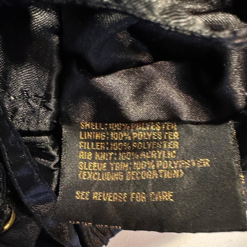 Y2K BABY PHAT Vintage Rare M-L Satin Sequin Tiger Stripe Bomber Cropped Jacket - Picture 8 of 10